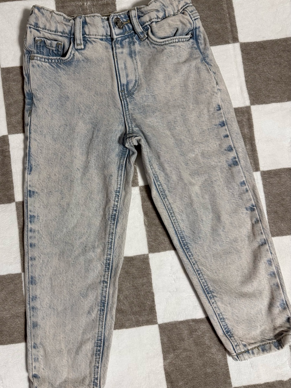 Denim&Co Light Blue Acid Wash Kids Jeans